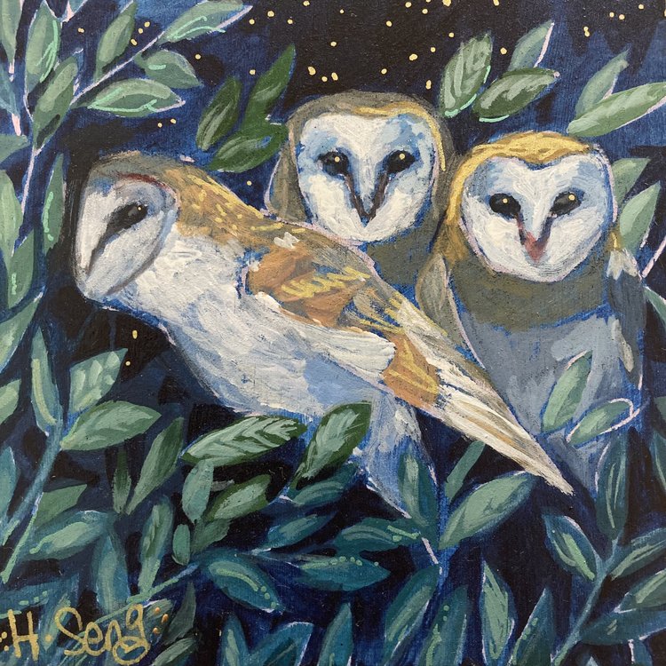 Elm and Owl Gallery Wall Art